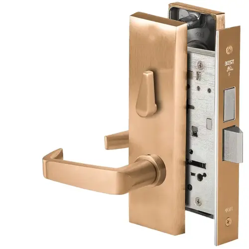 Mortise Lock Satin Bronze Clear Coated Mortise Lock Satin Bronze Clear Coated