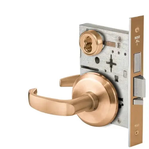 Mortise Lock Satin Bronze Clear Coated Mortise Lock Satin Bronze Clear Coated