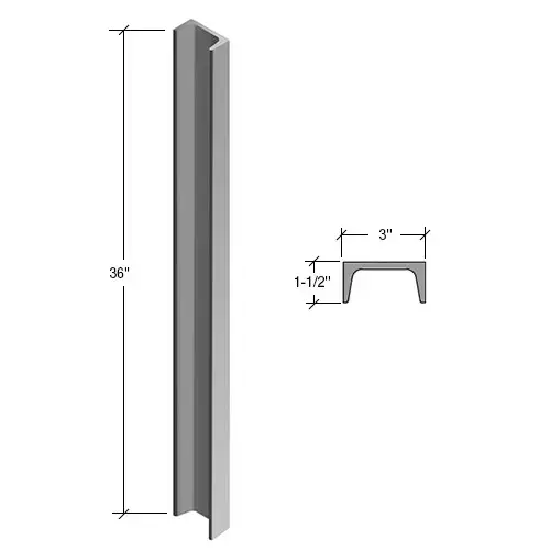 36" Cielo C-Shape Core Mount Stanchion 36" Cielo C-Shape Core Mount Stanchion