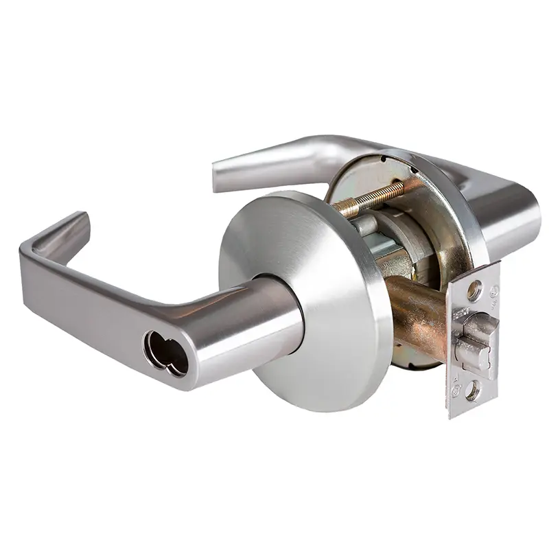 BEST Grade 1 Entrance Cylindrical Lock Lost Motion 15 Lever L Rose SFIC Less Core Satin Chrome Finish 2-3/4 ANSI Strike Non- 9K57AB15LSTK626LM BEST Grade 1 Entrance Cylindrical Lock Lost Motion 15 Lever L Rose SFIC Less Core Satin Chrome Finish 2-3/4 ANSI Strike Non- 9K57AB15LSTK626LM