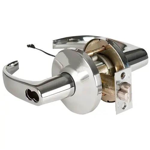 Electric Cylindrical Lock Bright Chrome Electric Cylindrical Lock Bright Chrome