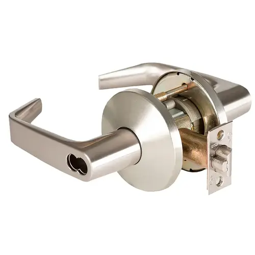 Cylindrical Lock Satin Nickel Plated Clear Coated Cylindrical Lock Satin Nickel Plated Clear Coated