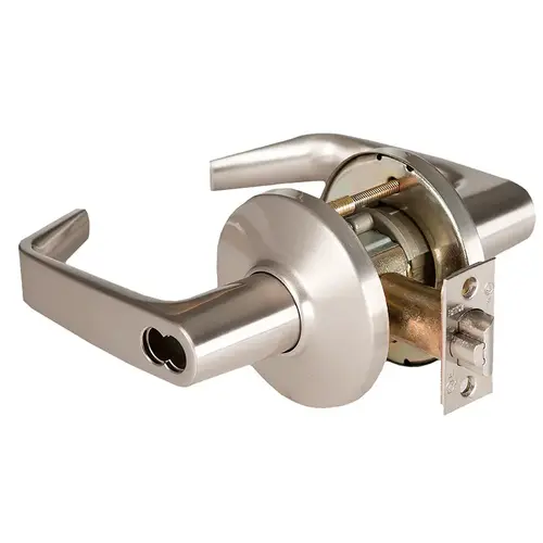 Cylindrical Lock Satin Nickel Plated Clear Coated Cylindrical Lock Satin Nickel Plated Clear Coated