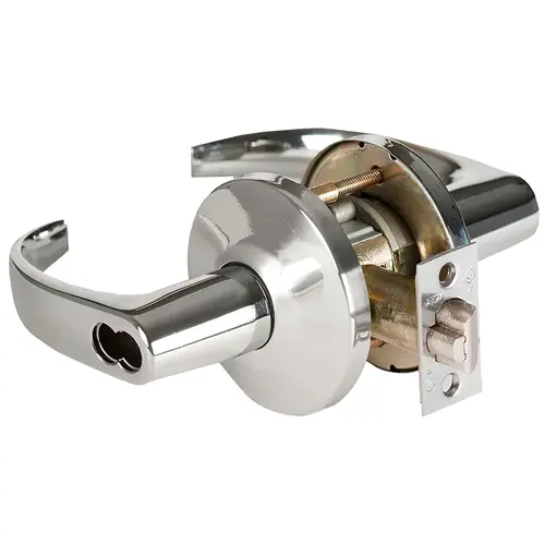 Cylindrical Lock Bright Chrome