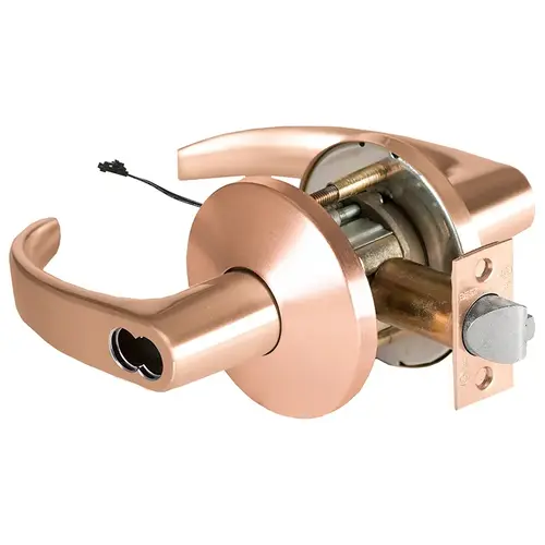 Electric Cylindrical Lock Satin Bronze Clear Coated Electric Cylindrical Lock Satin Bronze Clear Coated