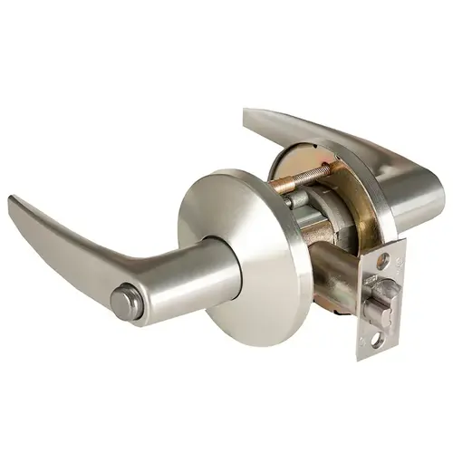 Cylindrical Lock Satin Nickel Plated Clear Coated Cylindrical Lock Satin Nickel Plated Clear Coated