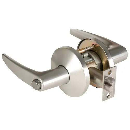 Cylindrical Lock Satin Nickel Plated Clear Coated Cylindrical Lock Satin Nickel Plated Clear Coated