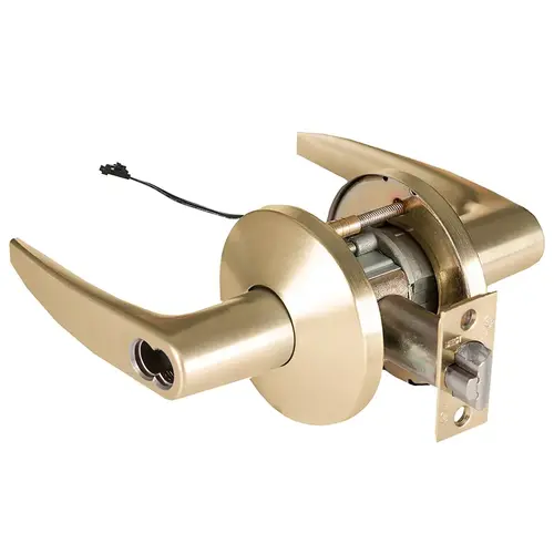 Electric Cylindrical Lock Satin Brass Electric Cylindrical Lock Satin Brass
