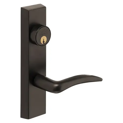 ET Lever Exit Device Trim Dark Oxidized Statuary Bronze Clear Coated ET Lever Exit Device Trim Dark Oxidized Statuary Bronze Clear Coated