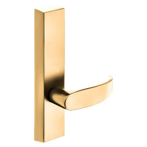 ET Lever Exit Device Trim Bright Bronze Clear Coated ET Lever Exit Device Trim Bright Bronze Clear Coated