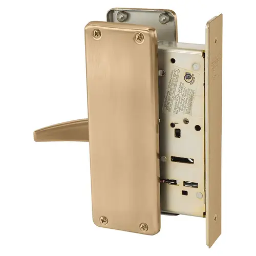 Mortise Lock Satin Bronze Clear Coated Mortise Lock Satin Bronze Clear Coated