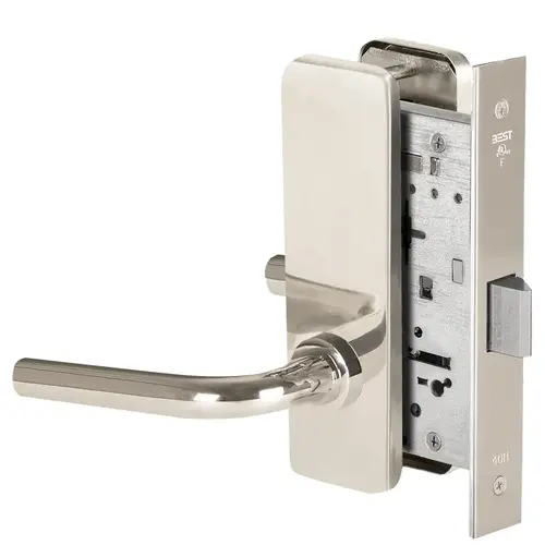 Mortise Lock Bright Nickel Plated Clear Coated Mortise Lock Bright Nickel Plated Clear Coated