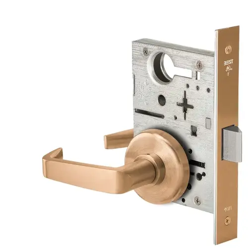 Mortise Lock Satin Bronze Clear Coated Mortise Lock Satin Bronze Clear Coated