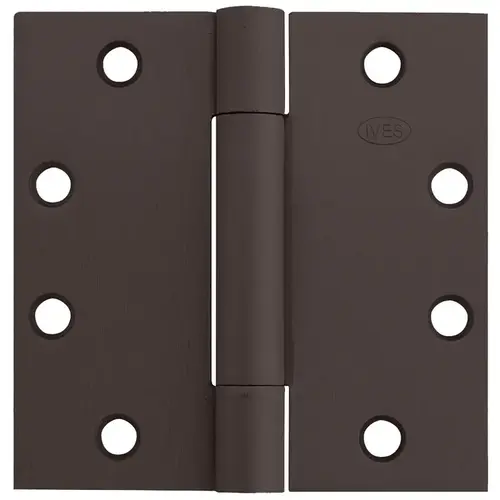 4 1/2" x 4 1/2" 3-Knuckle Spring Hinge, Standard Weight, 4-1/2" x 4-1/2", Oxidized Satin Bronze Over Copper Plated Oil Rubbed 4 1/2" x 4 1/2" 3-Knuckle Spring Hinge, Standard Weight, 4-1/2" x 4-1/2", Oxidized Satin Bronze Over Copper Plated Oil Rubbed