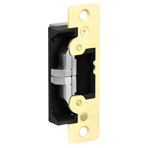 7400 Series - Ultraline Preload-Capable Electric Strikes, Fail-Safe/Secure Field Selectable, 1-1/4" x 4-7/8" Flat Faceplate Bright Brass 7400 Series - Ultraline Preload-Capable Electric Strikes, Fail-Safe/Secure Field Selectable, 1-1/4" x 4-7/8" Flat Faceplate Bright Brass