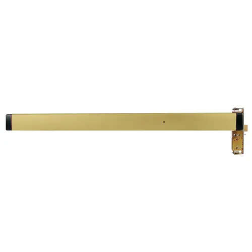 Mortise Exit Device, 31/32" Backset, Narrow Stile Aluminum Doors, RHR, 48", Satin Brass Mortise Exit Device, 31/32" Backset, Narrow Stile Aluminum Doors, RHR, 48", Satin Brass
