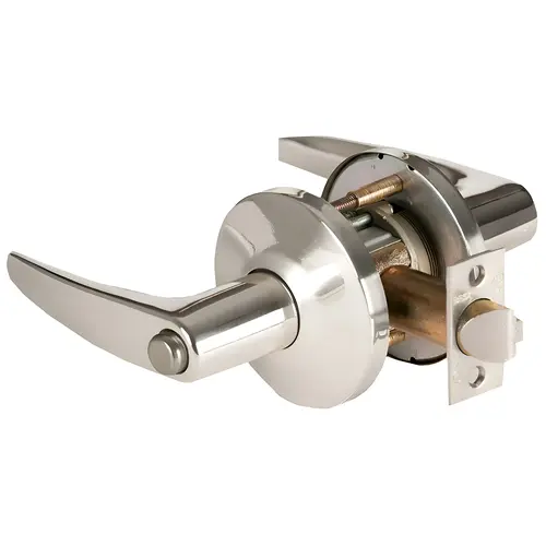 Cylindrical Lock Bright Nickel Plated Clear Coated Cylindrical Lock Bright Nickel Plated Clear Coated