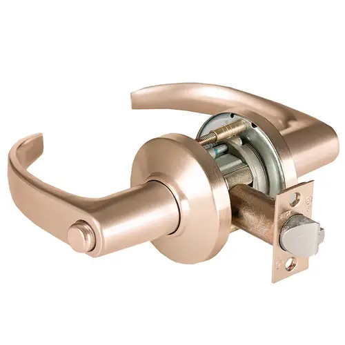 Cylindrical Lock Satin Bronze Clear Coated Cylindrical Lock Satin Bronze Clear Coated