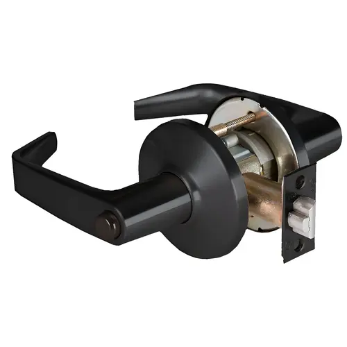 9K Privacy (L) Lock - Grade 1 Cylindrical Non-Keyed Lever Lock Flat Black Coated 9K Privacy (L) Lock - Grade 1 Cylindrical Non-Keyed Lever Lock Flat Black Coated
