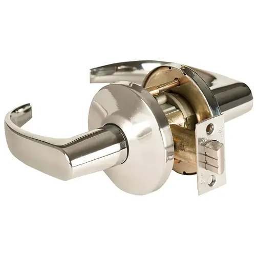 Cylindrical Lock Bright Nickel Plated Clear Coated Cylindrical Lock Bright Nickel Plated Clear Coated