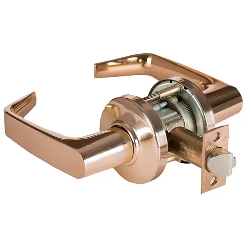 Cylindrical Lock Bright Bronze Clear Coated Cylindrical Lock Bright Bronze Clear Coated