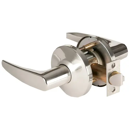 Cylindrical Lock Bright Nickel Plated Clear Coated Cylindrical Lock Bright Nickel Plated Clear Coated