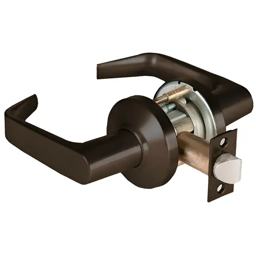 9K Series 2-3/4" Backset Passage 15 Lever and C Rose with ANSI Strike Oil Rubbed Bronze Finish 9K Series 2-3/4" Backset Passage 15 Lever and C Rose with ANSI Strike Oil Rubbed Bronze Finish