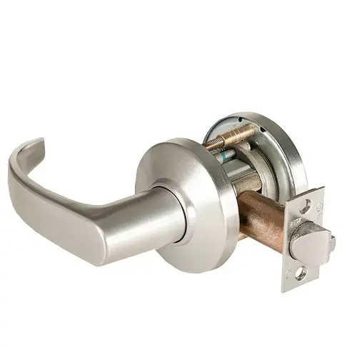Cylindrical Lock Satin Nickel Plated Clear Coated Cylindrical Lock Satin Nickel Plated Clear Coated