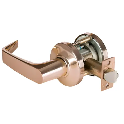 9K Exit (Y) Lock - Grade 1 Cylindrical Non-Keyed Lever Lock Bright Bronze 9K Exit (Y) Lock - Grade 1 Cylindrical Non-Keyed Lever Lock Bright Bronze