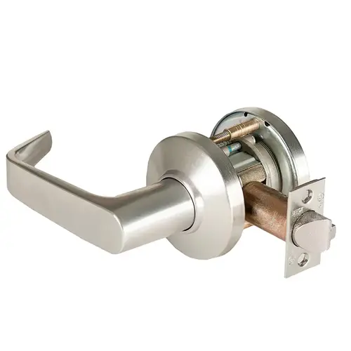 Cylindrical Lock Satin Nickel Plated Clear Coated Cylindrical Lock Satin Nickel Plated Clear Coated