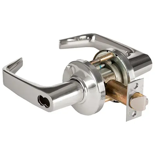 Cylindrical Lock Bright Chrome
