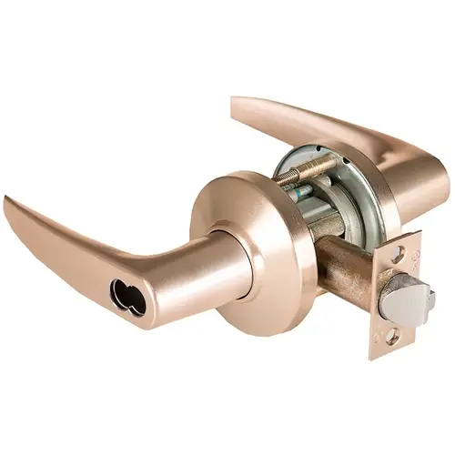Cylindrical Lock Satin Bronze Clear Coated Cylindrical Lock Satin Bronze Clear Coated