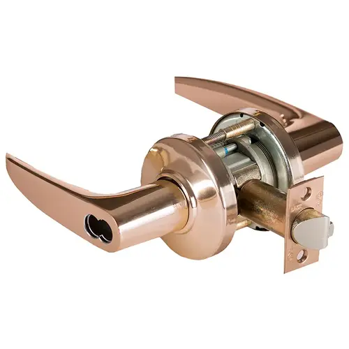 Cylindrical Lock Bright Bronze Clear Coated Cylindrical Lock Bright Bronze Clear Coated