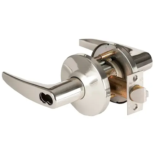 Cylindrical Lock Bright Nickel Plated Clear Coated Cylindrical Lock Bright Nickel Plated Clear Coated