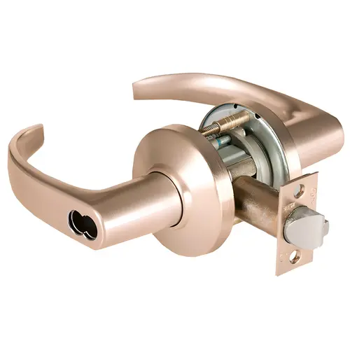 9K Service Station (E) Lock - Grade 1 Cylindrical Keyed Lever Lock Satin Bronze 9K Service Station (E) Lock - Grade 1 Cylindrical Keyed Lever Lock Satin Bronze