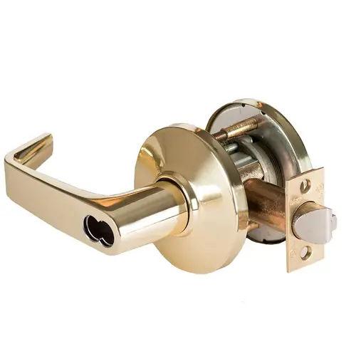 Cylindrical Lock Bright Brass Cylindrical Lock Bright Brass