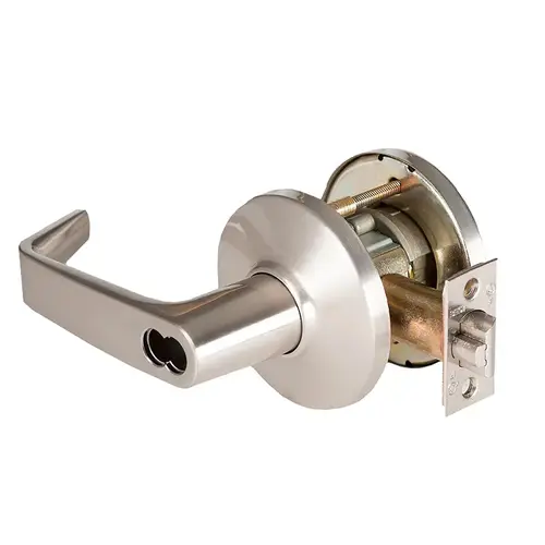 Cylindrical Lock Satin Nickel Plated Clear Coated Cylindrical Lock Satin Nickel Plated Clear Coated