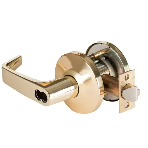 Cylindrical Lock Bright Brass Cylindrical Lock Bright Brass