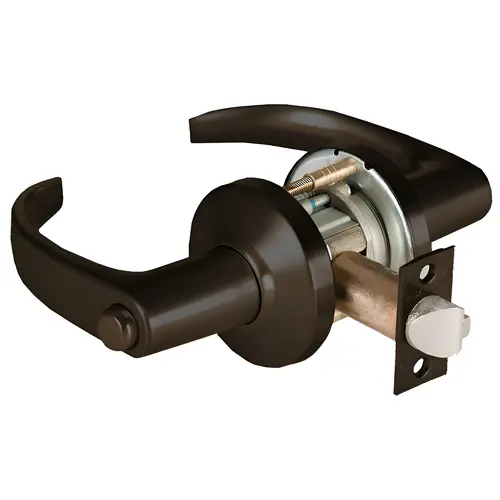 9K Privacy (L) Lock - Grade 1 Cylindrical Non-Keyed Lever Lock Dark Bronze Painted 9K Privacy (L) Lock - Grade 1 Cylindrical Non-Keyed Lever Lock Dark Bronze Painted