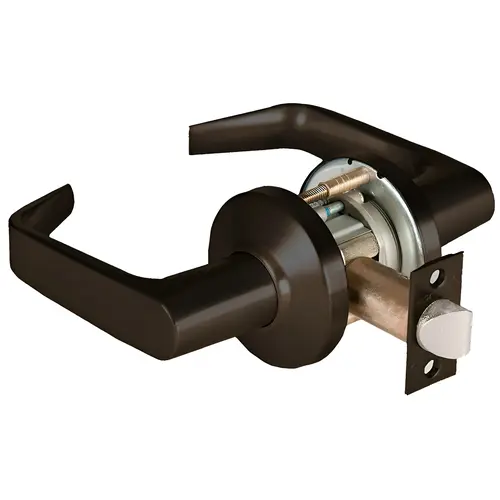 9K Passage (N) Lock - Grade 1 Cylindrical Non-Keyed Lever Lock Dark Bronze Painted 9K Passage (N) Lock - Grade 1 Cylindrical Non-Keyed Lever Lock Dark Bronze Painted