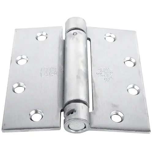 Ball Bearing Five Knuckle Architectural Grade Hinge with Button Tips, Standard Steel Half Surface, 4-1/2 In. Satin Chromium Ball Bearing Five Knuckle Architectural Grade Hinge with Button Tips, Standard Steel Half Surface, 4-1/2 In. Satin Chromium