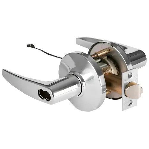 Electric Cylindrical Lock Bright Chrome Electric Cylindrical Lock Bright Chrome
