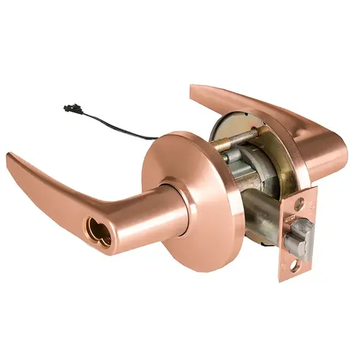 Electric Cylindrical Lock Satin Bronze Clear Coated Electric Cylindrical Lock Satin Bronze Clear Coated