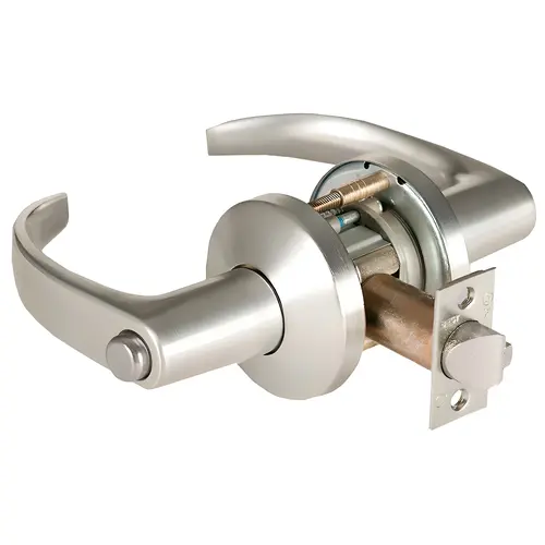 Cylindrical Lock Satin Nickel Plated Clear Coated Cylindrical Lock Satin Nickel Plated Clear Coated