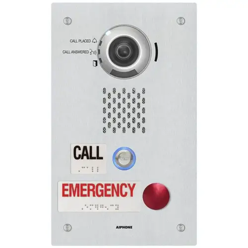Flush Video Door Stn. W/ Std. & Emergency Call Buttons Flush Video Door Stn. W/ Std. & Emergency Call Buttons