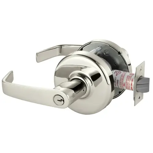 Zinc Newport Lever and D Rose Double Cylinder Institution Grade 1 Extra Heavy Duty Cylindrical Lever Lock with L4 Keyway Bright Nickel Finish Zinc Newport Lever and D Rose Double Cylinder Institution Grade 1 Extra Heavy Duty Cylindrical Lever Lock with L4 Keyway Bright Nickel Finish