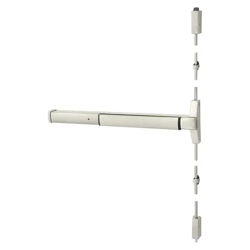 Exit Device Satin Nickel Plated Clear Coated Exit Device Satin Nickel Plated Clear Coated