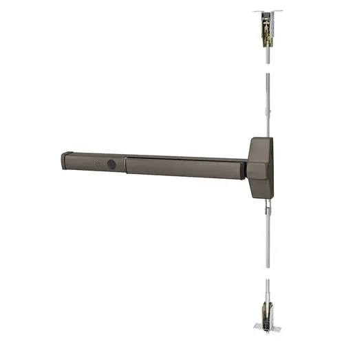 Exit Device Dark Oxidized Satin Bronze Oil Rubbed Exit Device Dark Oxidized Satin Bronze Oil Rubbed
