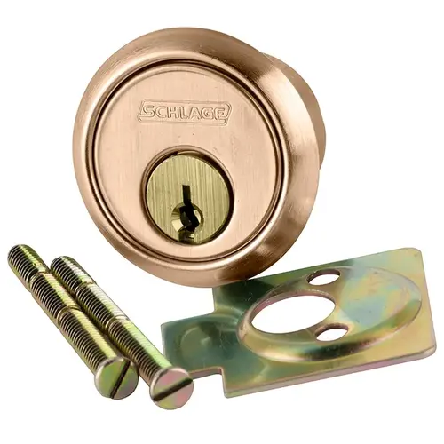 Rim Cylinder, 6-pin, C Keyway, Keyed Different, Vertical Tailpiece Cam, 2 Keys, Satin Bronze Clear Coated Finish, Non-handed Satin Bronze Clear Coated Rim Cylinder, 6-pin, C Keyway, Keyed Different, Vertical Tailpiece Cam, 2 Keys, Satin Bronze Clear Coated Finish, Non-handed Satin Bronze Clear Coated