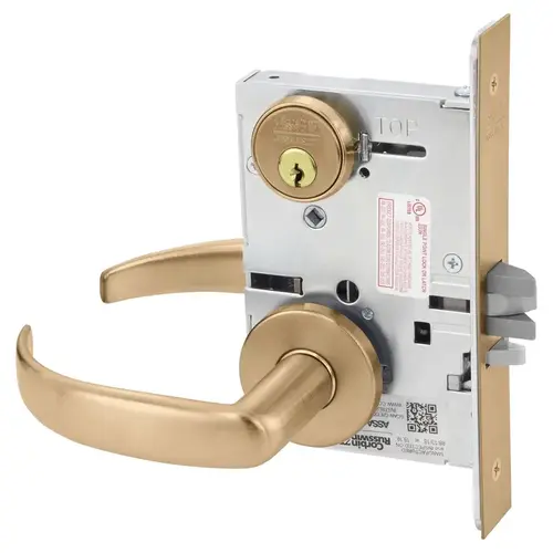 Mortise Lock Satin Bronze Clear Coated Mortise Lock Satin Bronze Clear Coated